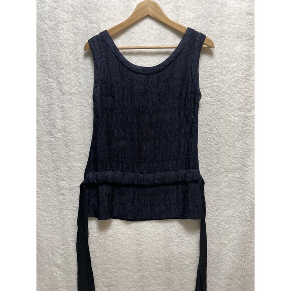 Marni Tops - Marni Blue Crinkle Sleeveless Top with Tie-Front Detail Size Small See photos
